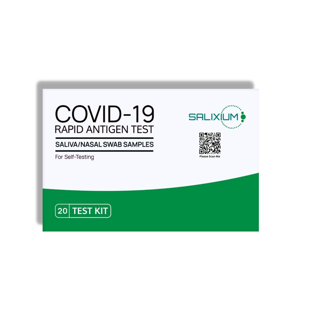 Salixium– COVID-19 Antigen Rapid Self Test (Saliva / Nasal) – 20 Pack