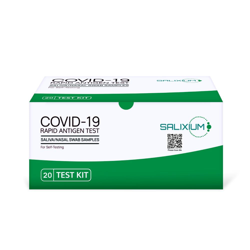 Salixium– COVID-19 Antigen Rapid Self Test (Saliva / Nasal) – 20 Pack