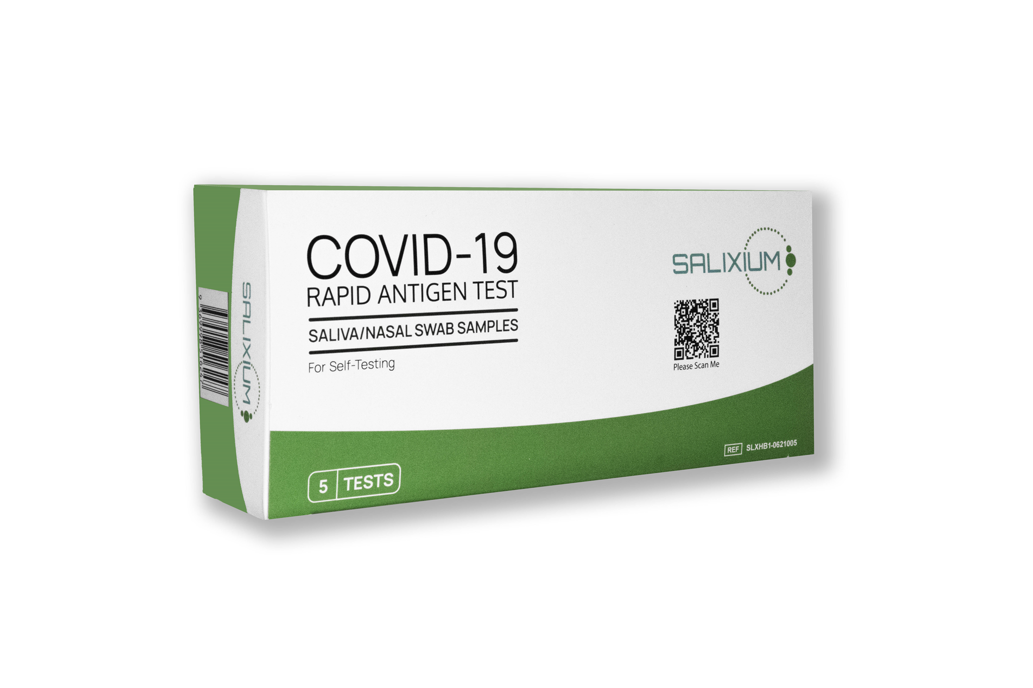 Salixium– COVID-19 Antigen Rapid Self Test  (Saliva / Nasal) – 5 Pack